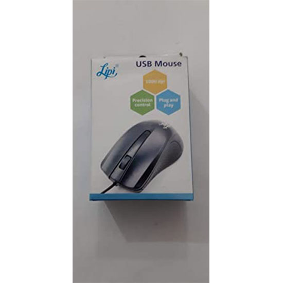 LIPI 2.4 GHZ Optical Mouse  (2.4GHz Wireless, Black)